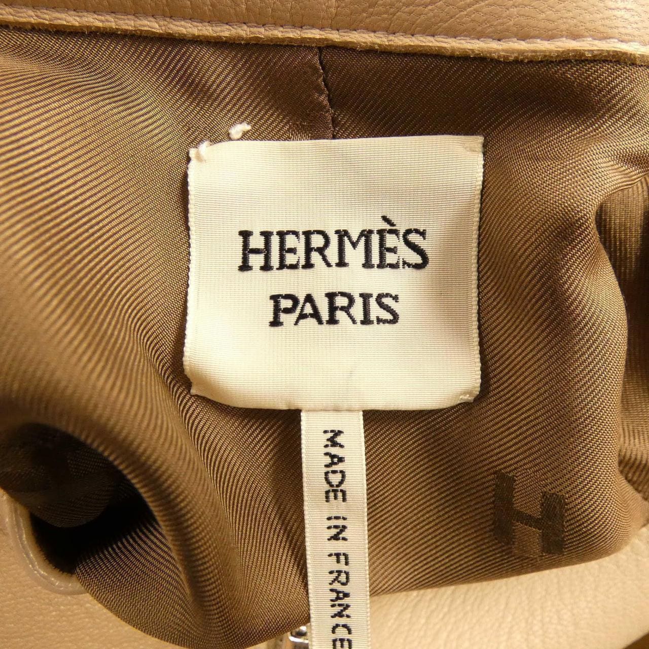 エルメス HERMES *17-7000. レザージャケット