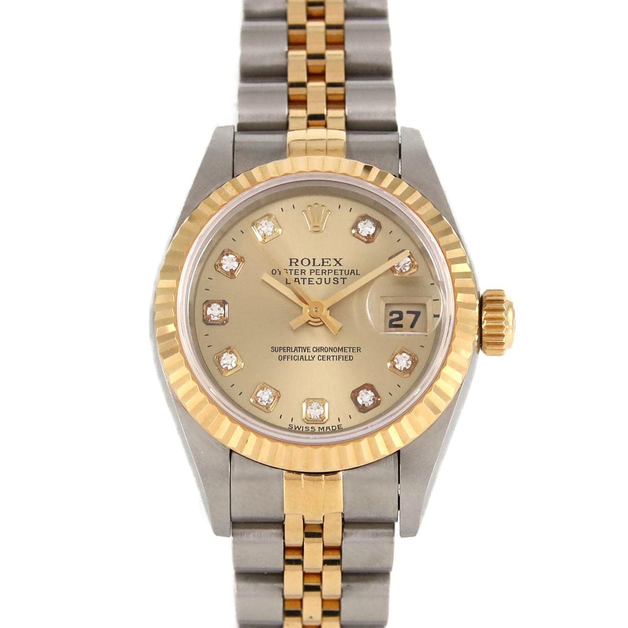 【ノーメンテナンス還元価格】ロレックス デイトジャスト 69173G SSxYG 自動巻 U番