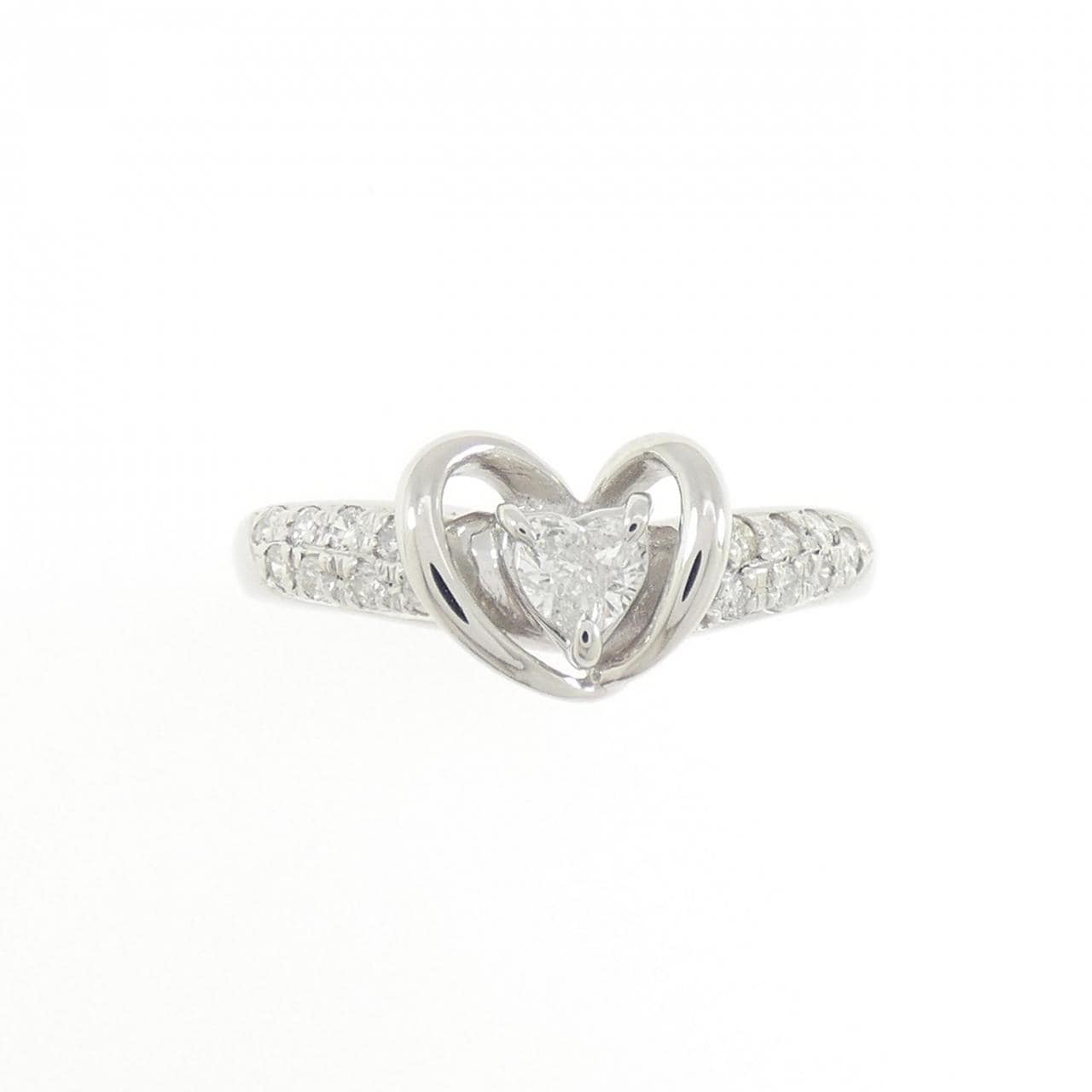 PT900 ハート ダイヤモンド リング 0.165CT