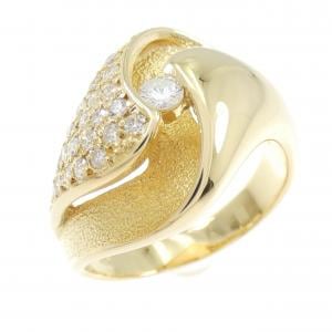 K18YG ダイヤモンド リング 0.39CT