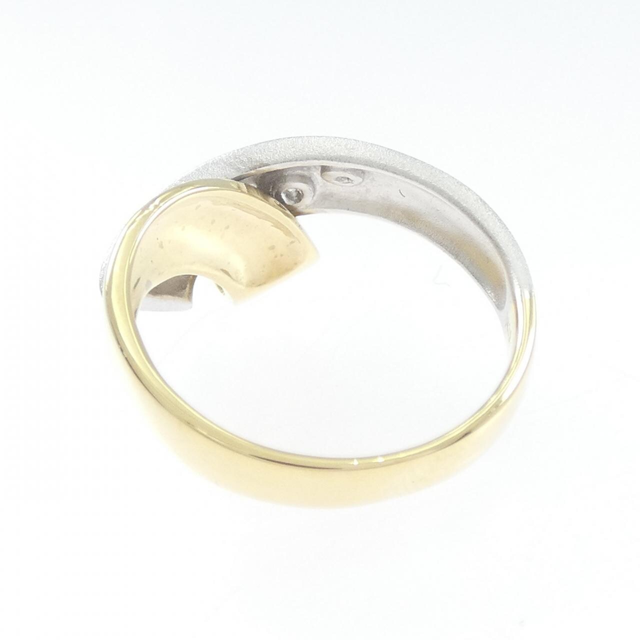 K18YG/K18WG ダイヤモンド リング 0.19CT