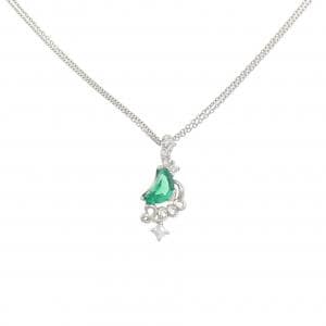 クレサンベール 合成エメラルド ネックレス 0.76CT