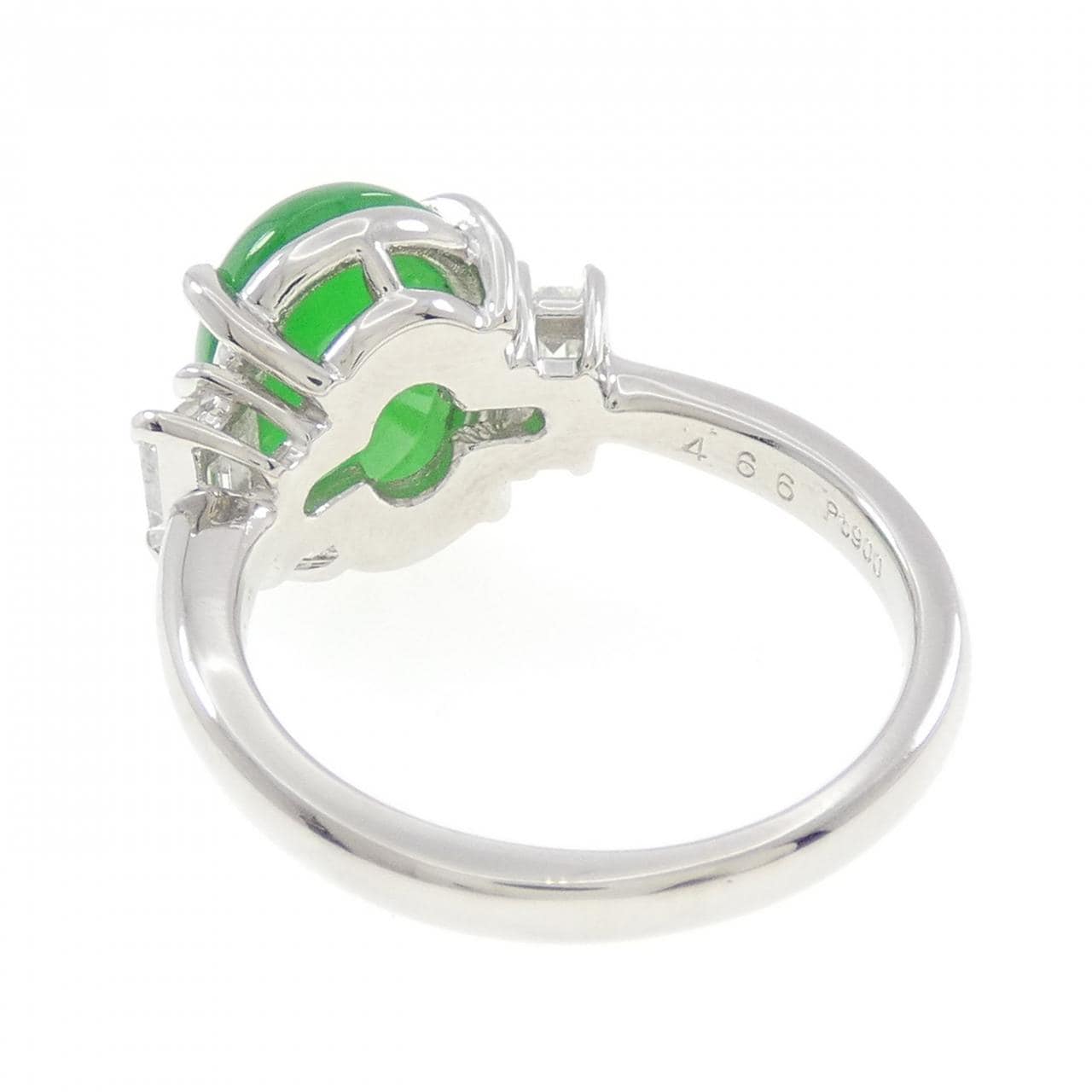 PT900 ヒスイ リング 4.66CT