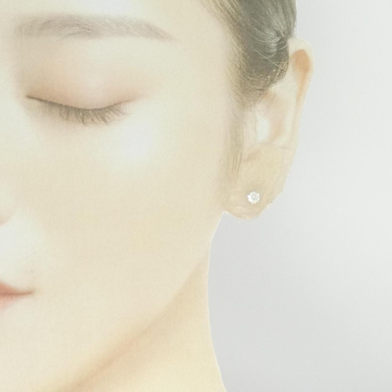 【リメイク】PT900/ST ダイヤモンド ピアス 0.258CT 0.265CT D SI1 3EXT-EXT H&C