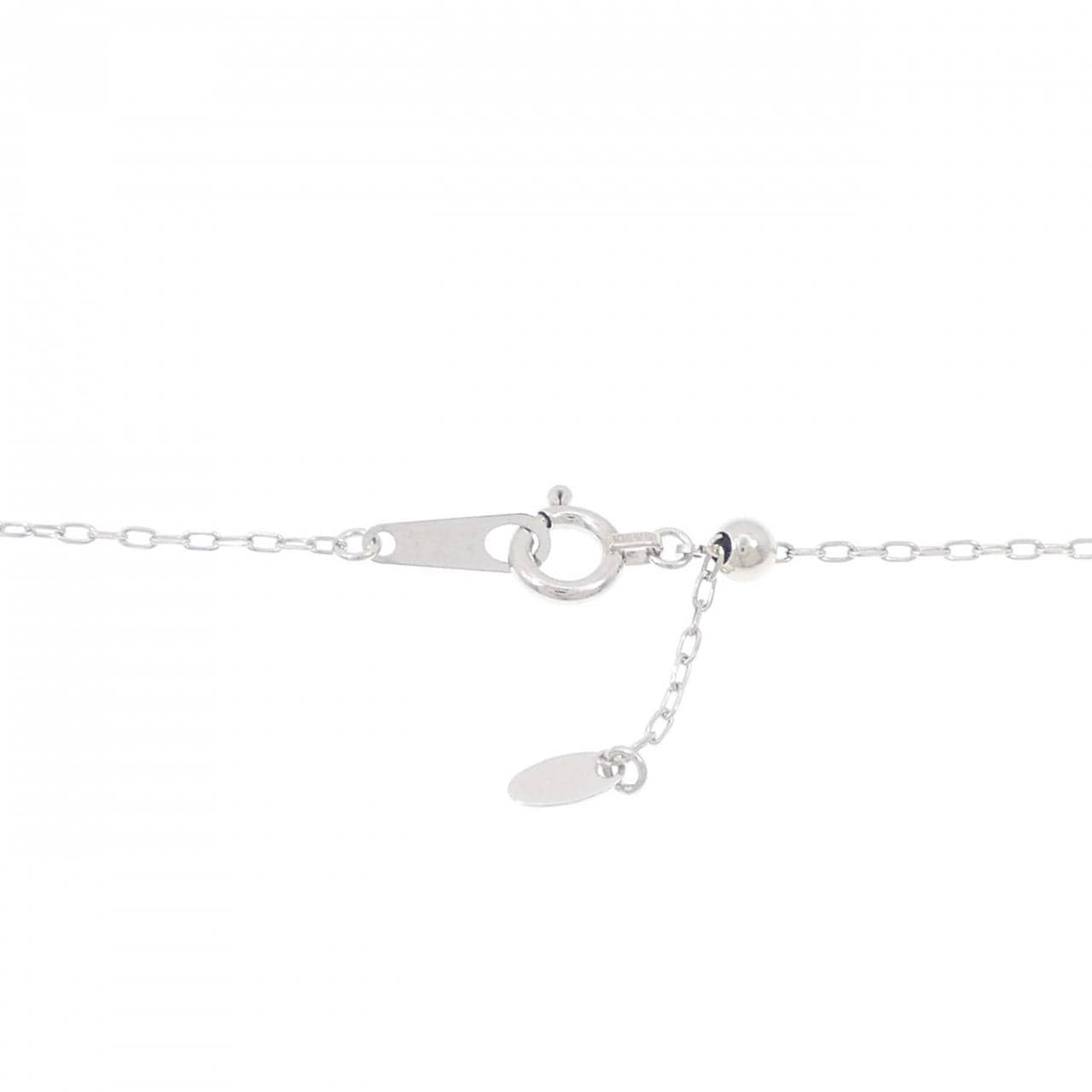 K18WG ルビー ネックレス 0.14CT