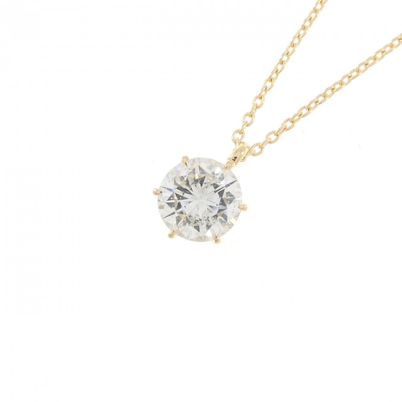 【リメイク】K18YG ダイヤモンド ネックレス 1.000CT H I1 Good
