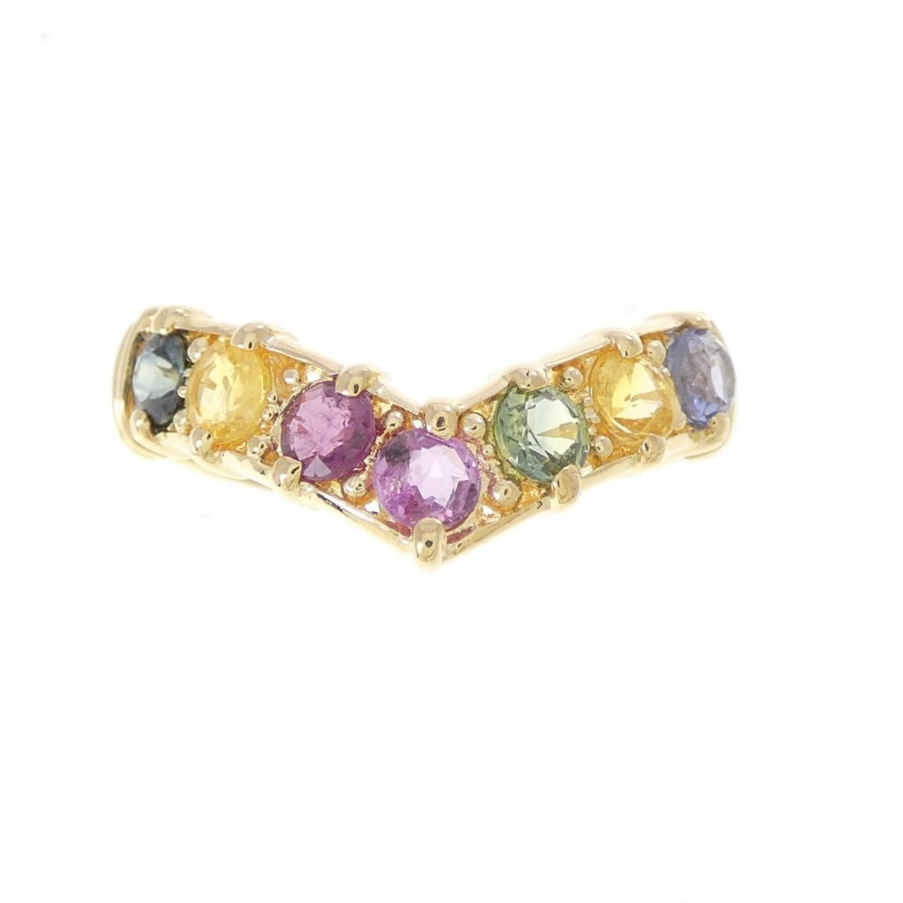 K18YG サファイヤ リング 0.95CT