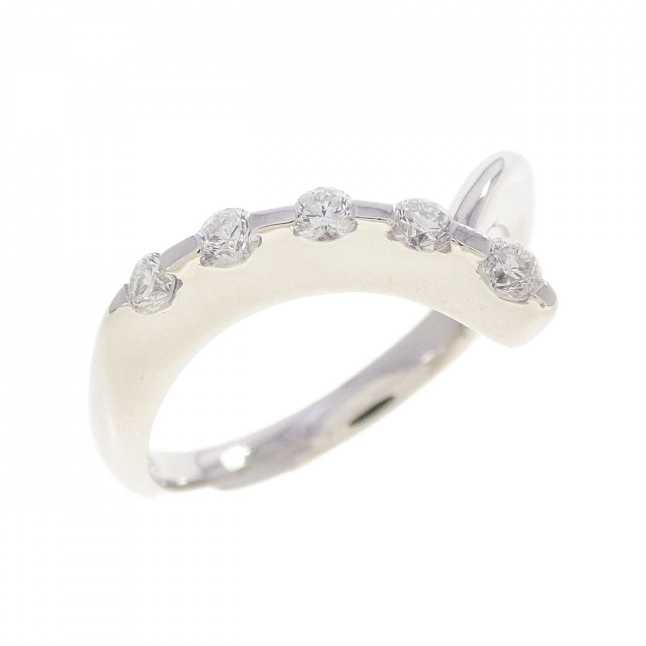 K18WG ダイヤモンド リング 0.20CT