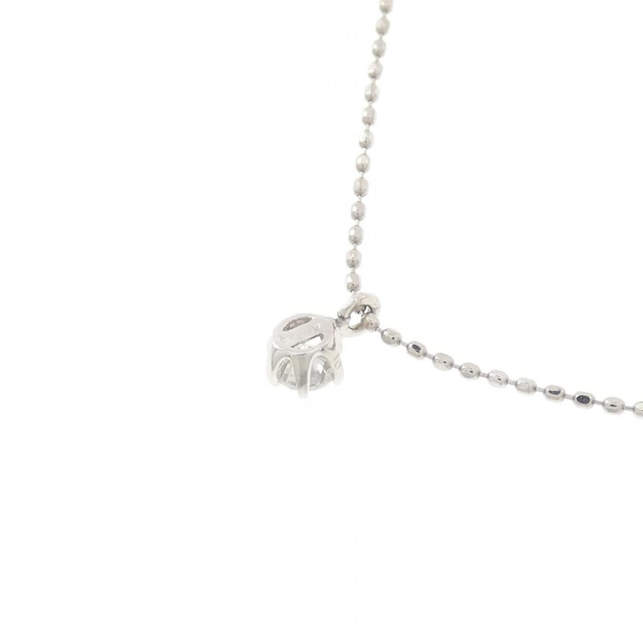 PT900/PT850 ソリティア ダイヤモンド ネックレス 0.10CT