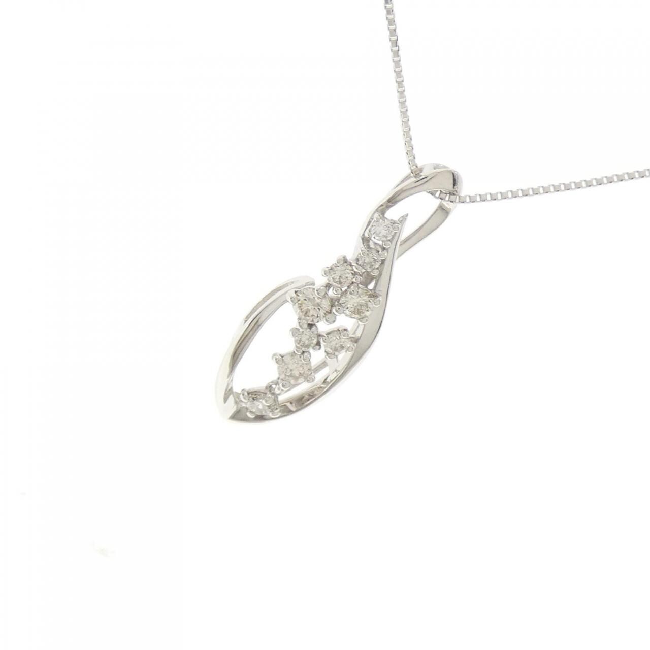 PT900/PT850 ダイヤモンド ネックレス 0.30CT