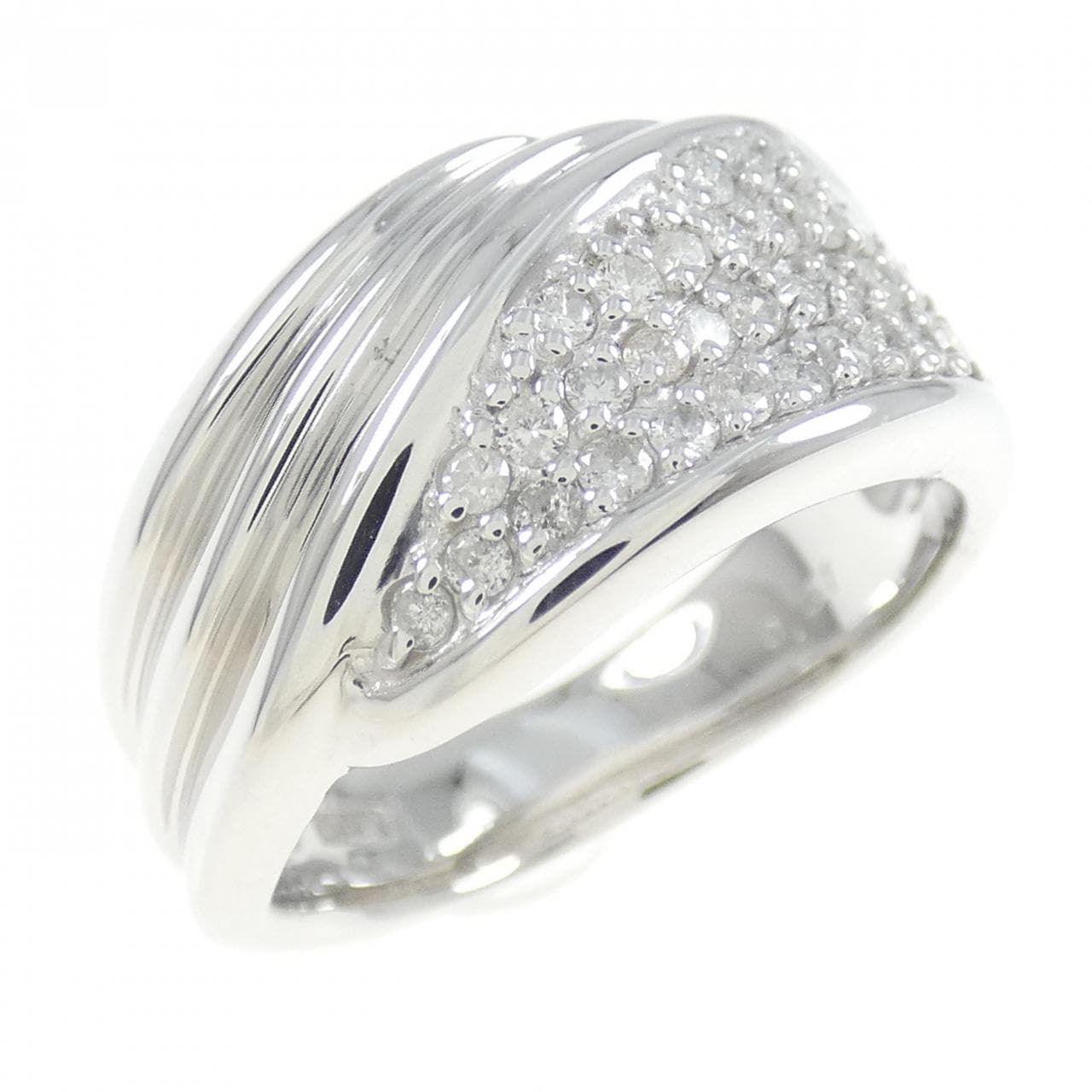 K18WG ダイヤモンド リング 0.31CT
