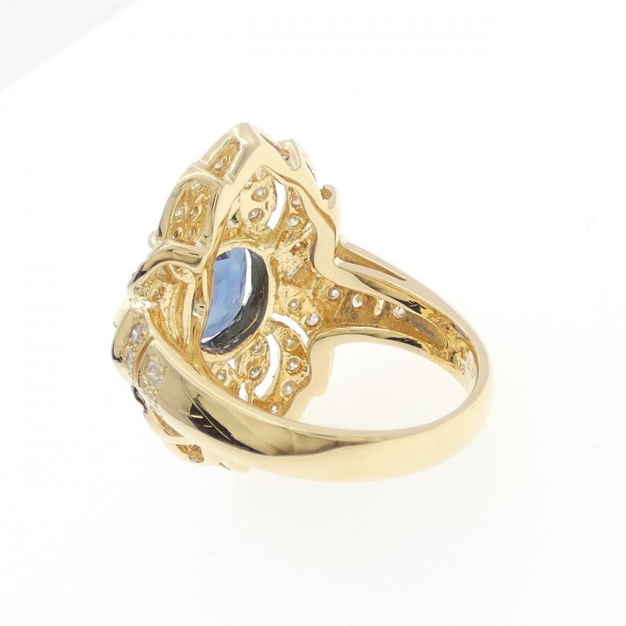 K18YG サファイヤ リング 2.86CT