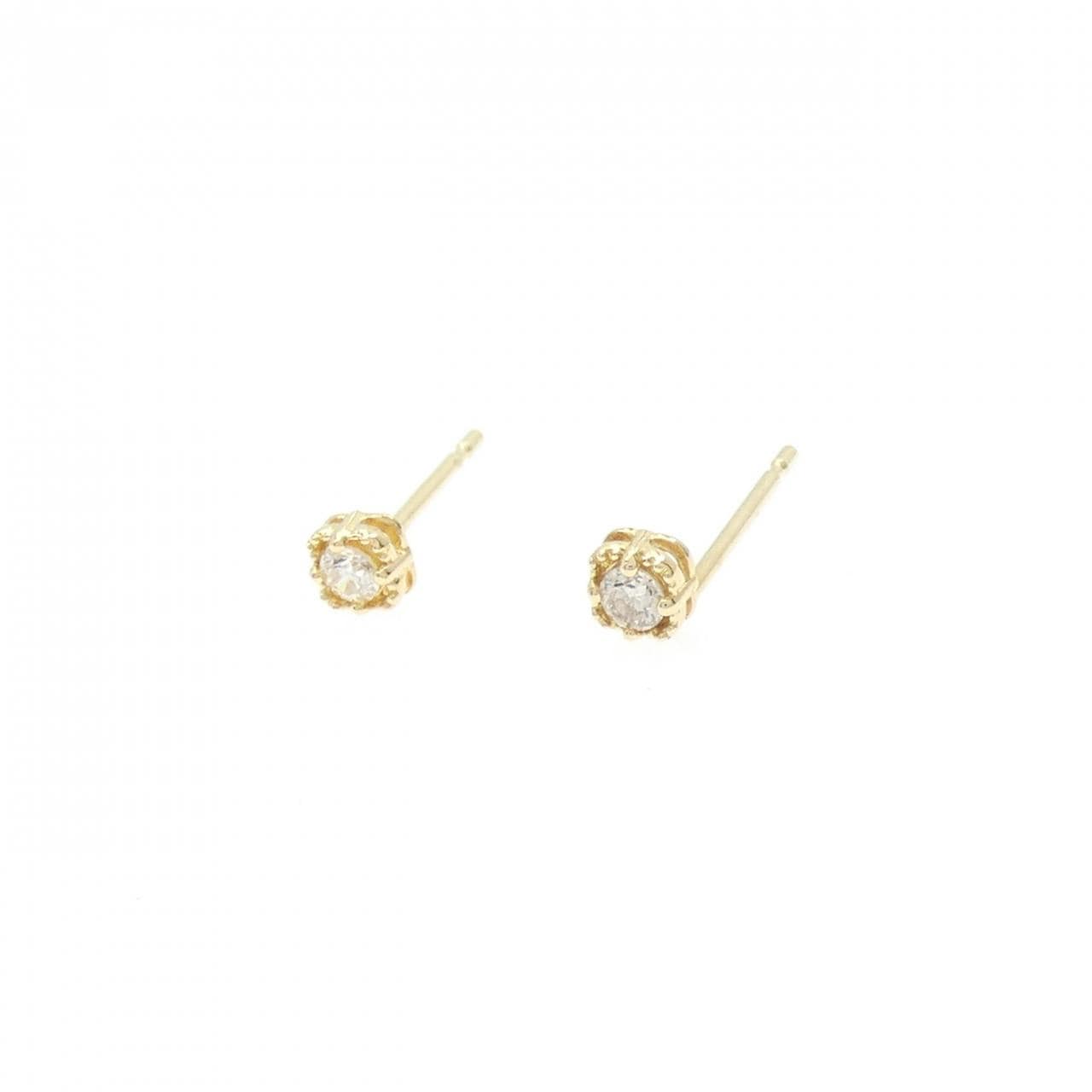 K18YG ダイヤモンド ピアス