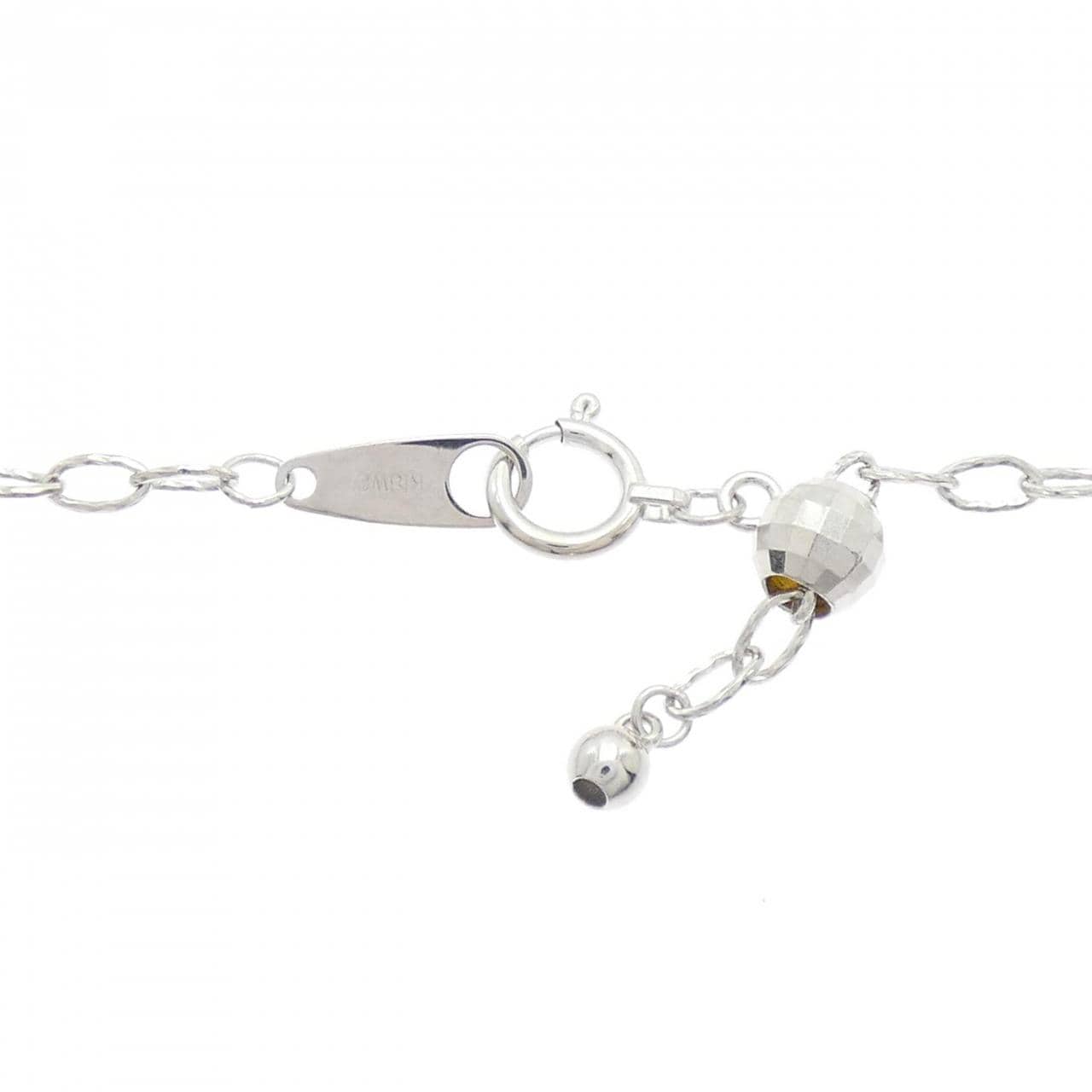 750WG/K18WG トルマリン ネックレス 0.136CT