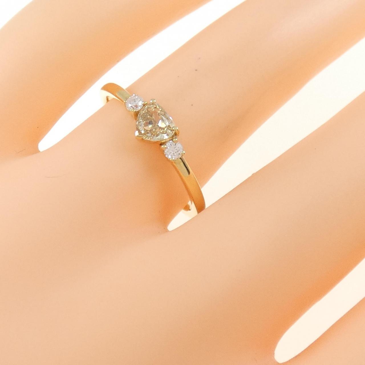 【新品】K18YG ダイヤモンド リング 0.37CT