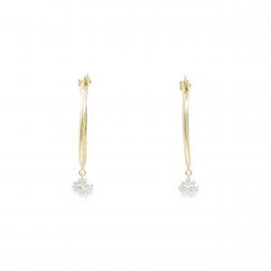 【新品】750YG ダイヤモンド ピアス 0.59CT