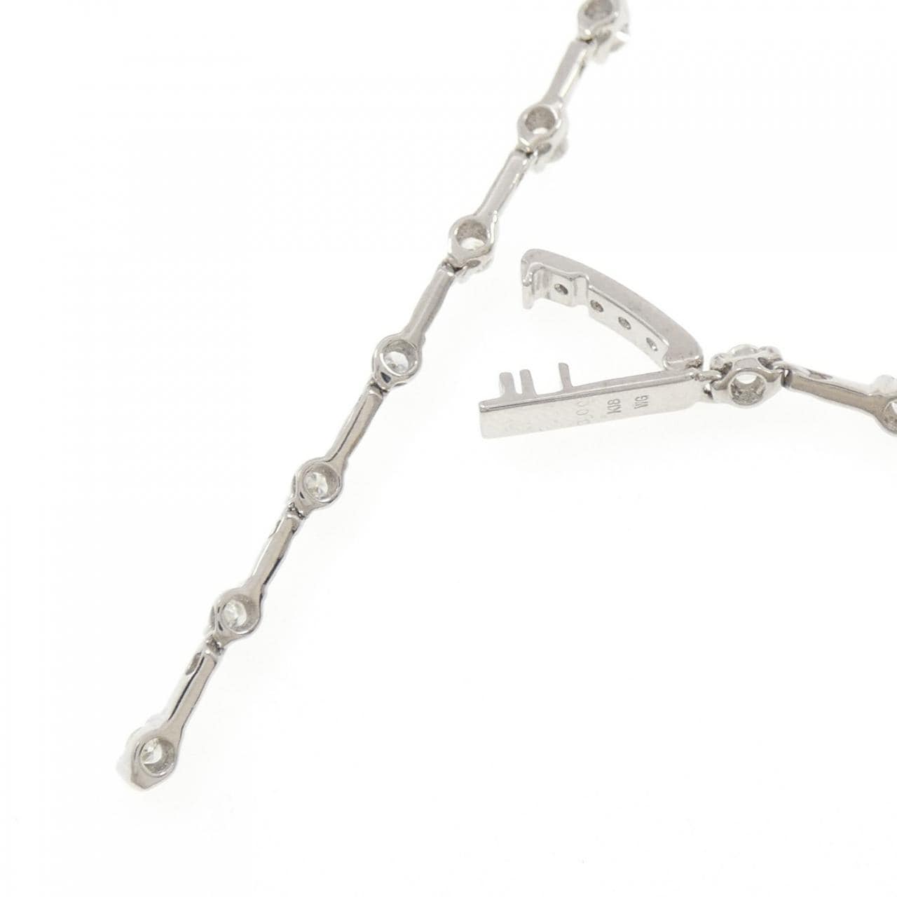 K18WG ダイヤモンド ネックレス 3.00CT