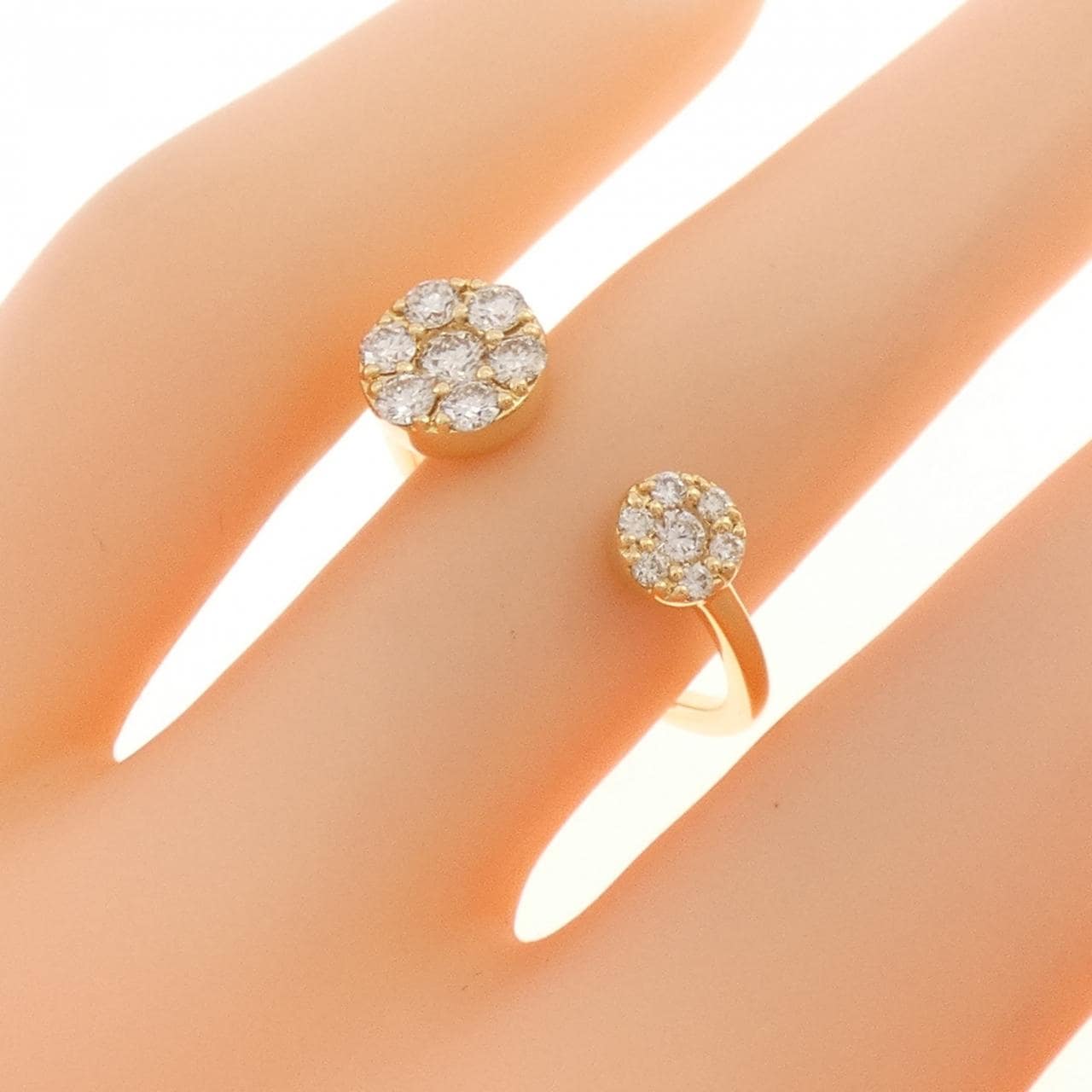 K18YG ダイヤモンド リング 0.45CT