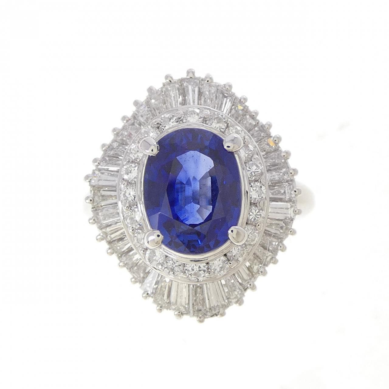 PT900 サファイヤ リング 2.41CT