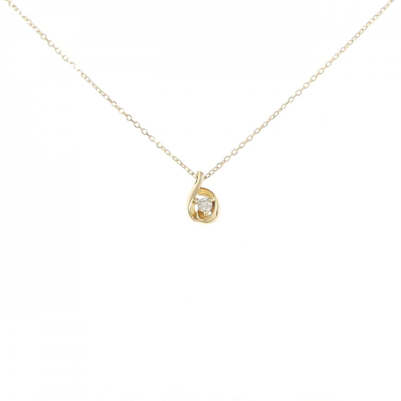 K18YG ダイヤモンド ネックレス 0.02CT