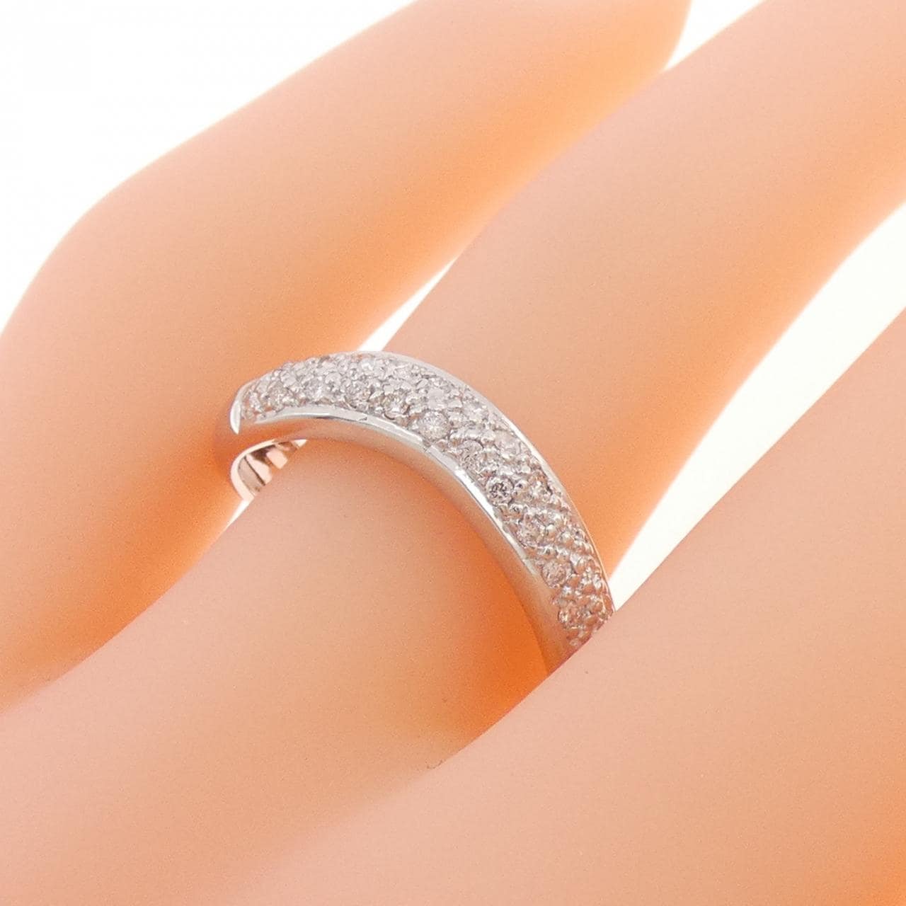 K18WG ダイヤモンド リング 0.22CT