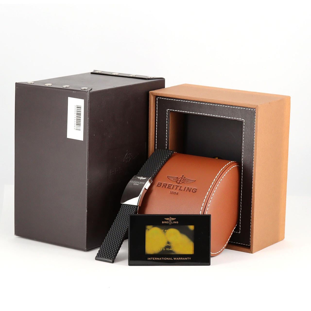 ブライトリング クロノマット44ローマンブラックMOP JAPAN LIMITED AB0111/S011BRMPA SS 自動巻