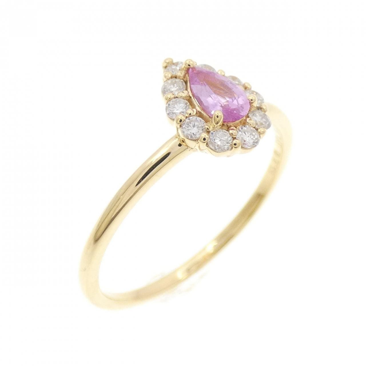 K18YG サファイヤ リング 0.44CT