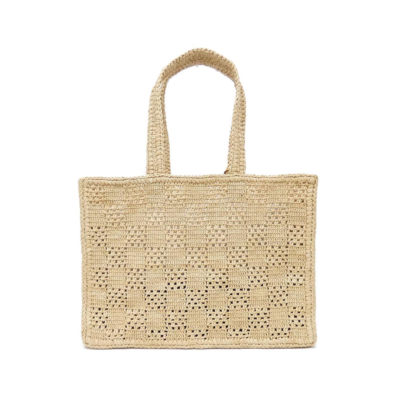 LOUIS VUITTON Damiera Raffia Summer Shopper Tote MM M25008 Bag