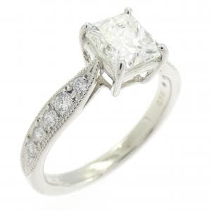 【リメイク】PT900 ダイヤモンド リング 1.015CT H SI1 ファンシーカット