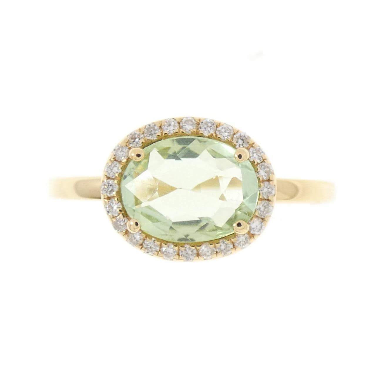 【新品】K18YG トルマリン リング 0.97CT