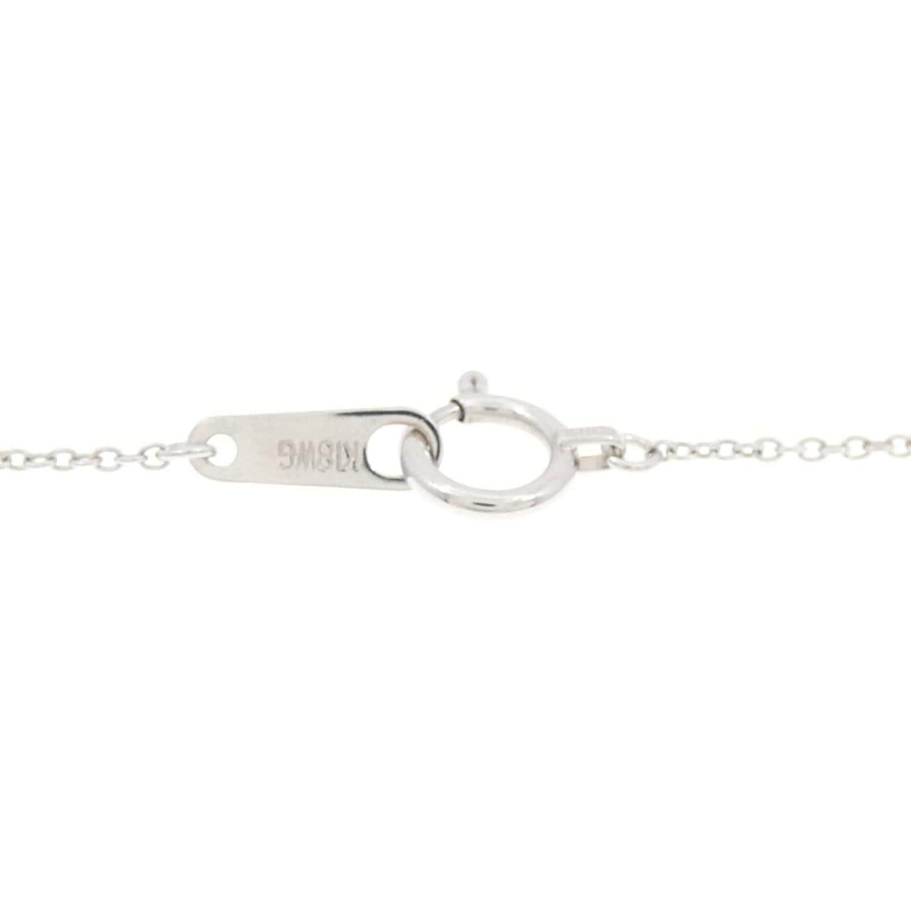 K18WG ハート ダイヤモンド ネックレス 0.20CT