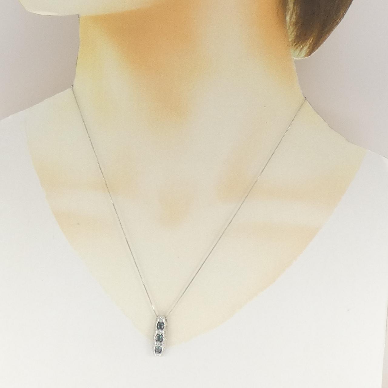 PT900/PT850 アレキサンドライト ネックレス 0.37CT