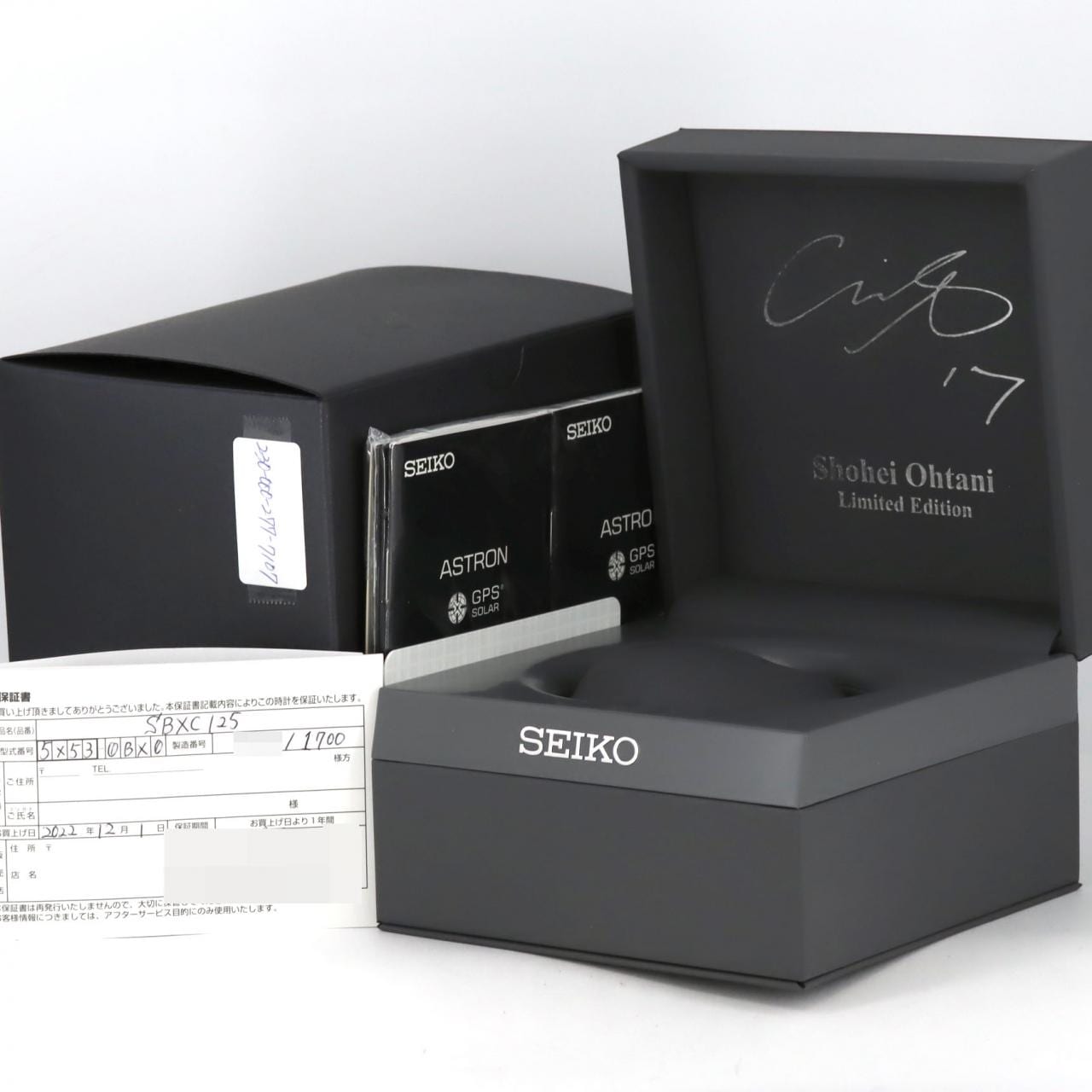 セイコー アストロンGPS 電波時計･大谷翔平 LIMITED 5X53-0BX0/SBXC125 TI ソーラークォーツ