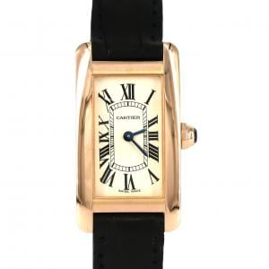 カルティエ タンクアメリカンSM PG W2607456 PG･RG クォーツ