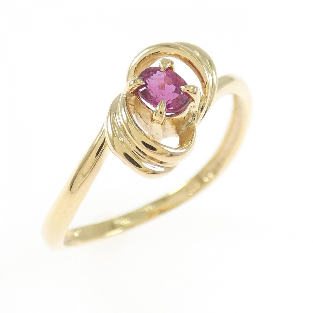 K18YG ルビー リング