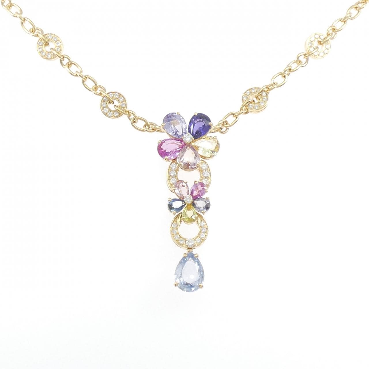 ブルガリ サファイヤ フラワー ネックレス