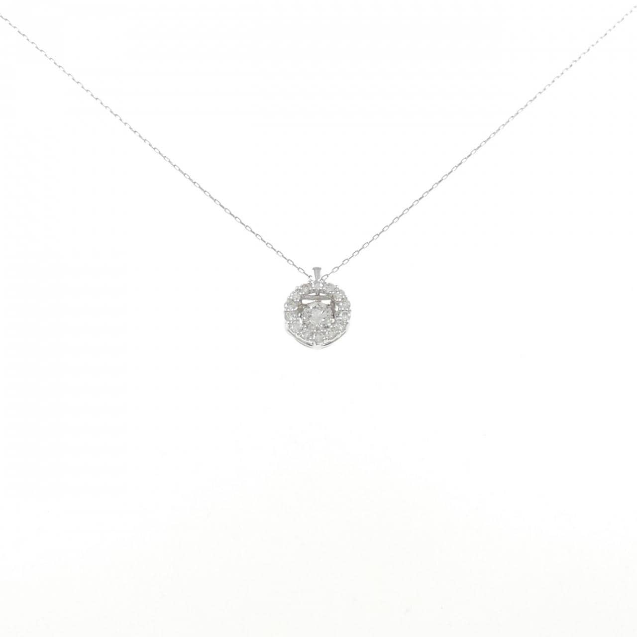[新品] PT900钻石项链 0.30CT