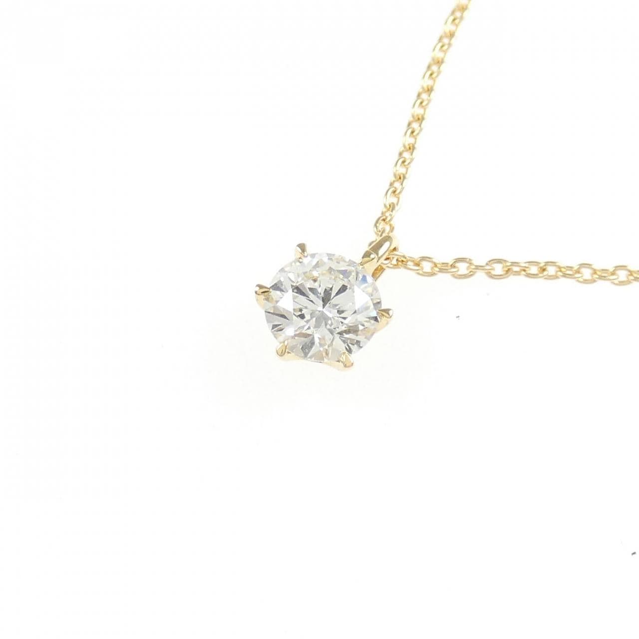 【リメイク】K18YG ダイヤモンド ネックレス 0.302CT F SI1 3EXT H&C
