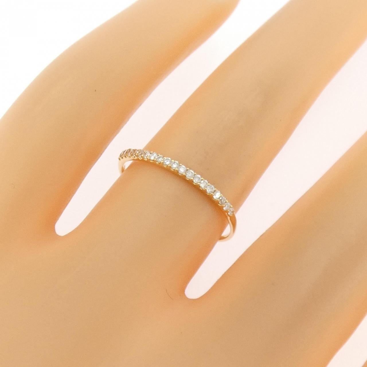 【リメイク】K18YG ダイヤモンド リング 0.10CT