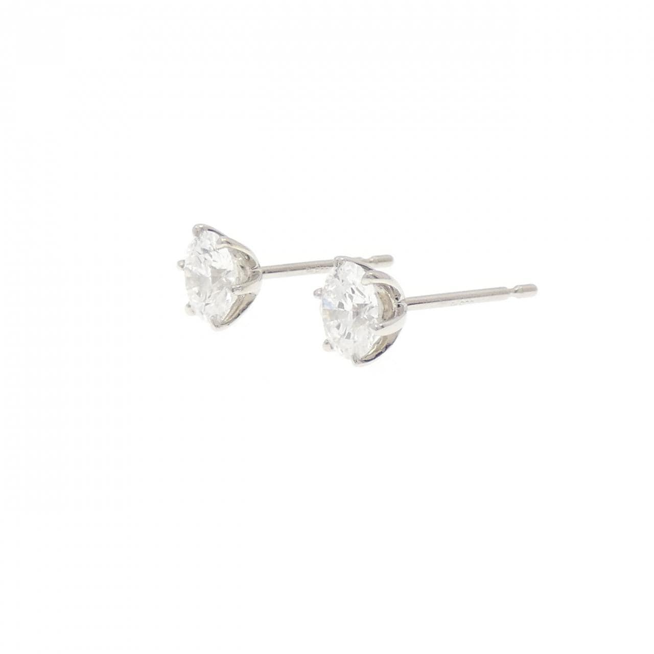 【リメイク】PT900/ST ダイヤモンド ピアス 0.503CT 0.507CT D VS1-2 EXT-VG