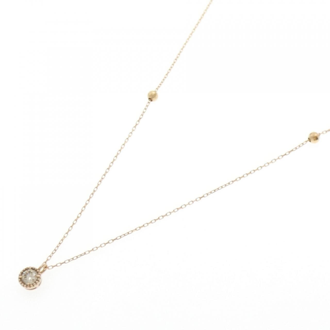 K18PG ダイヤモンド ネックレス 0.21CT