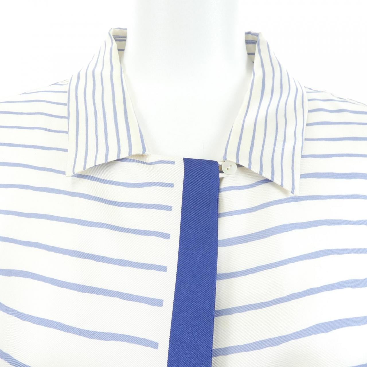 【ヴィンテージ】エルメス HERMES ツイルレーヌ. シャツ