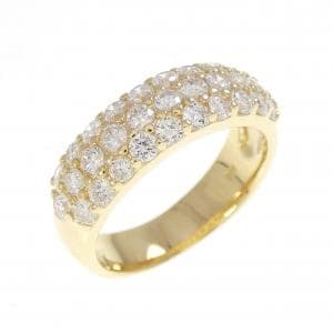 K18YG パヴェ ダイヤモンド リング 1.00CT