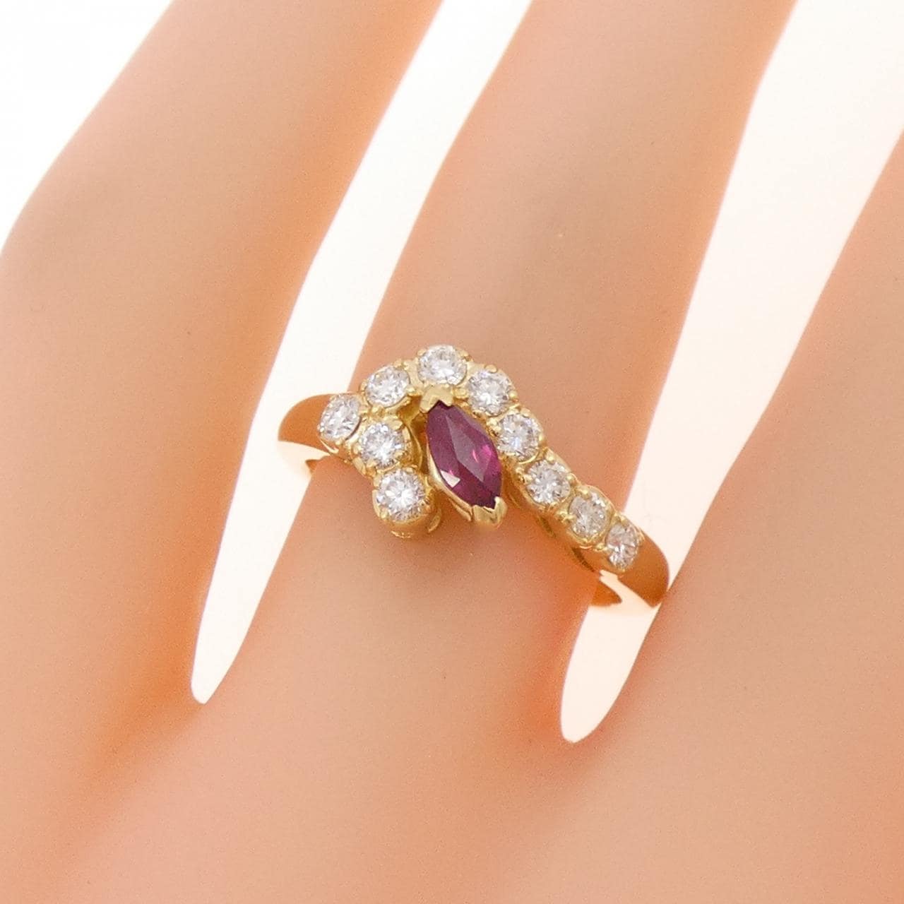 ポーラ ルビー リング 0.19CT