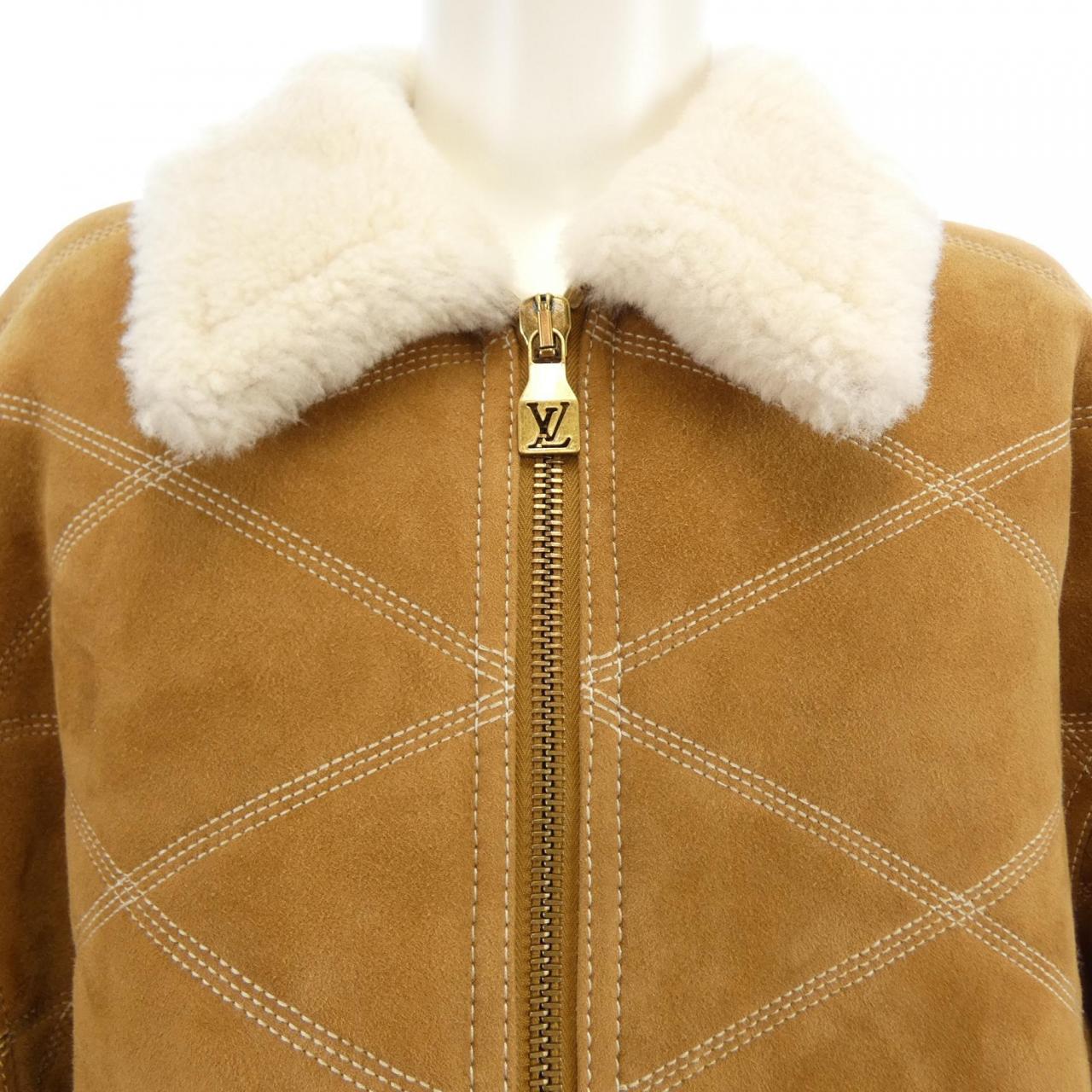 ルイヴィトン LOUIS VUITTON エンブロイダードシアリングワークウェア HRL90EMLS ムートンジャケット