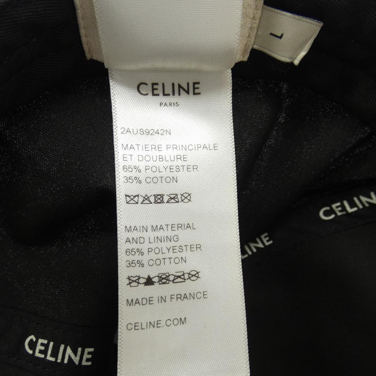 セリーヌ CELINE CELINE ベースボールキャップ 2AUS9242N キャップ