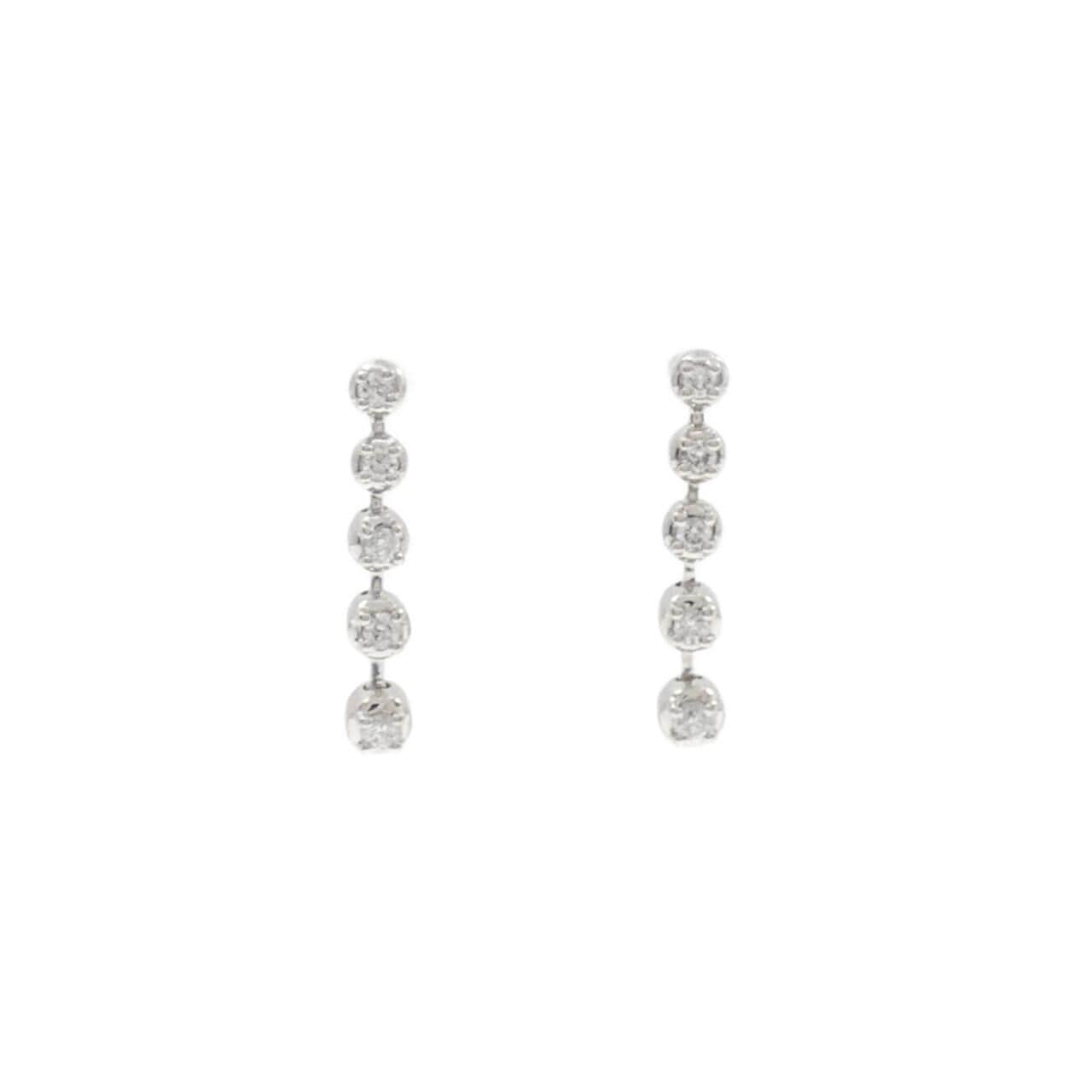 PT950 ダイヤモンド ピアス 0.20CT