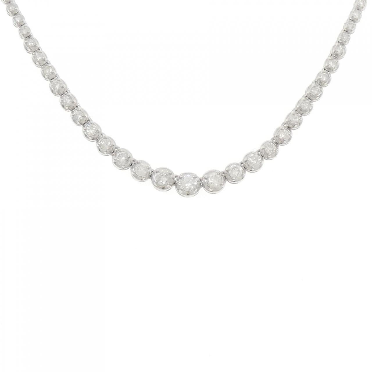 PT950 ダイヤモンド ネックレス 3.00CT