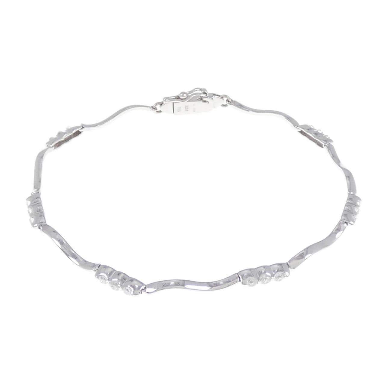 K18WG Diamond bracelet 0.50CT