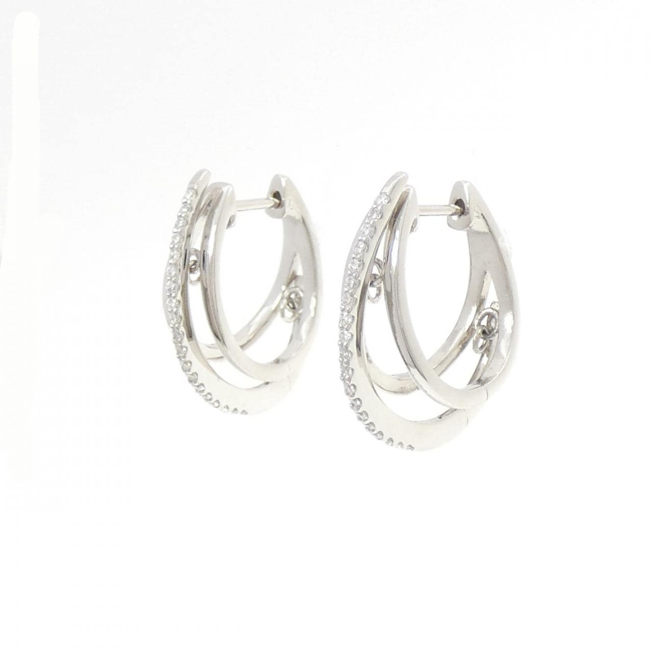 【新品】PT900 ダイヤモンド ピアス 0.24CT